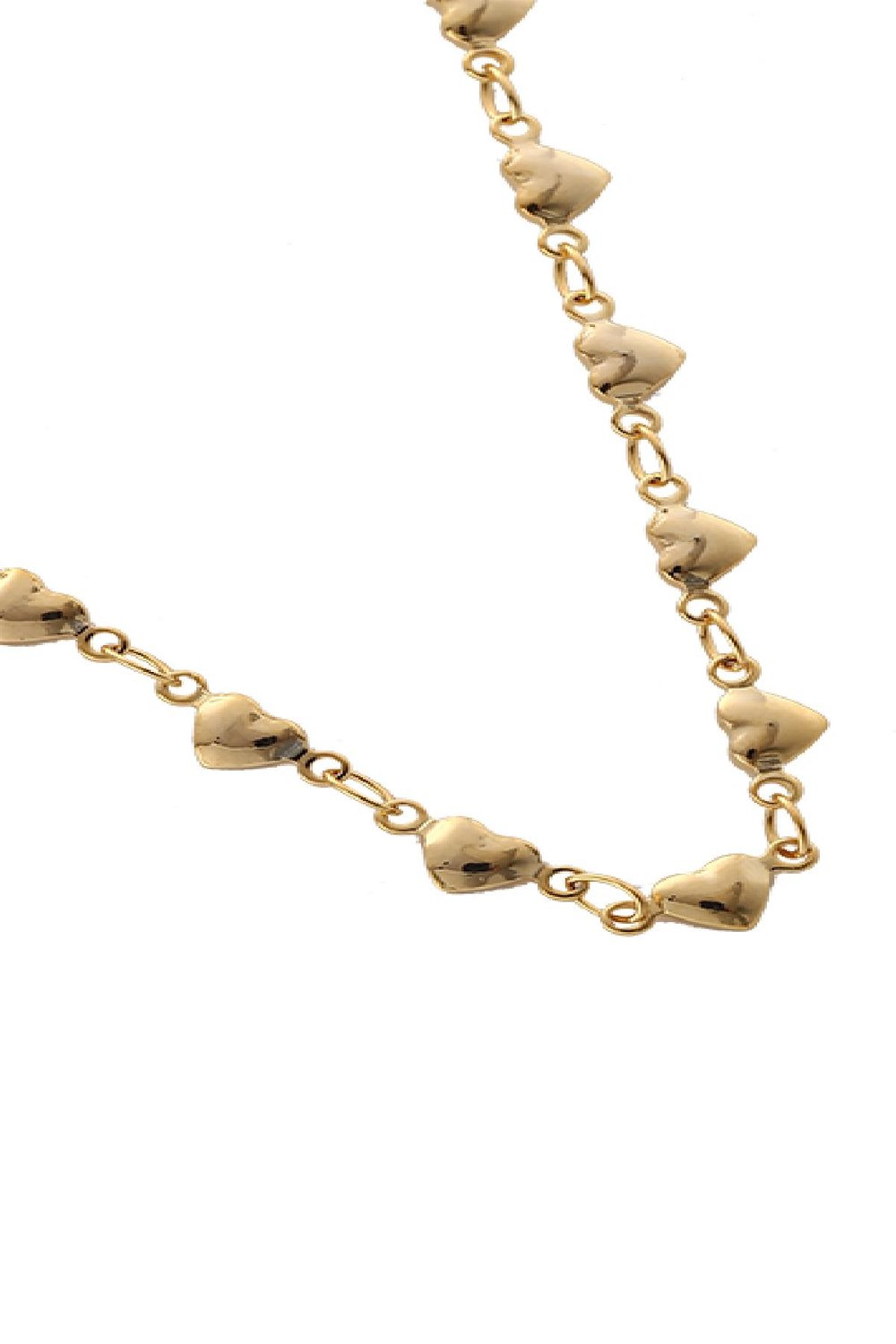 Kette Full of Hearts Goldfarbe Vergoldet S h5Bild4